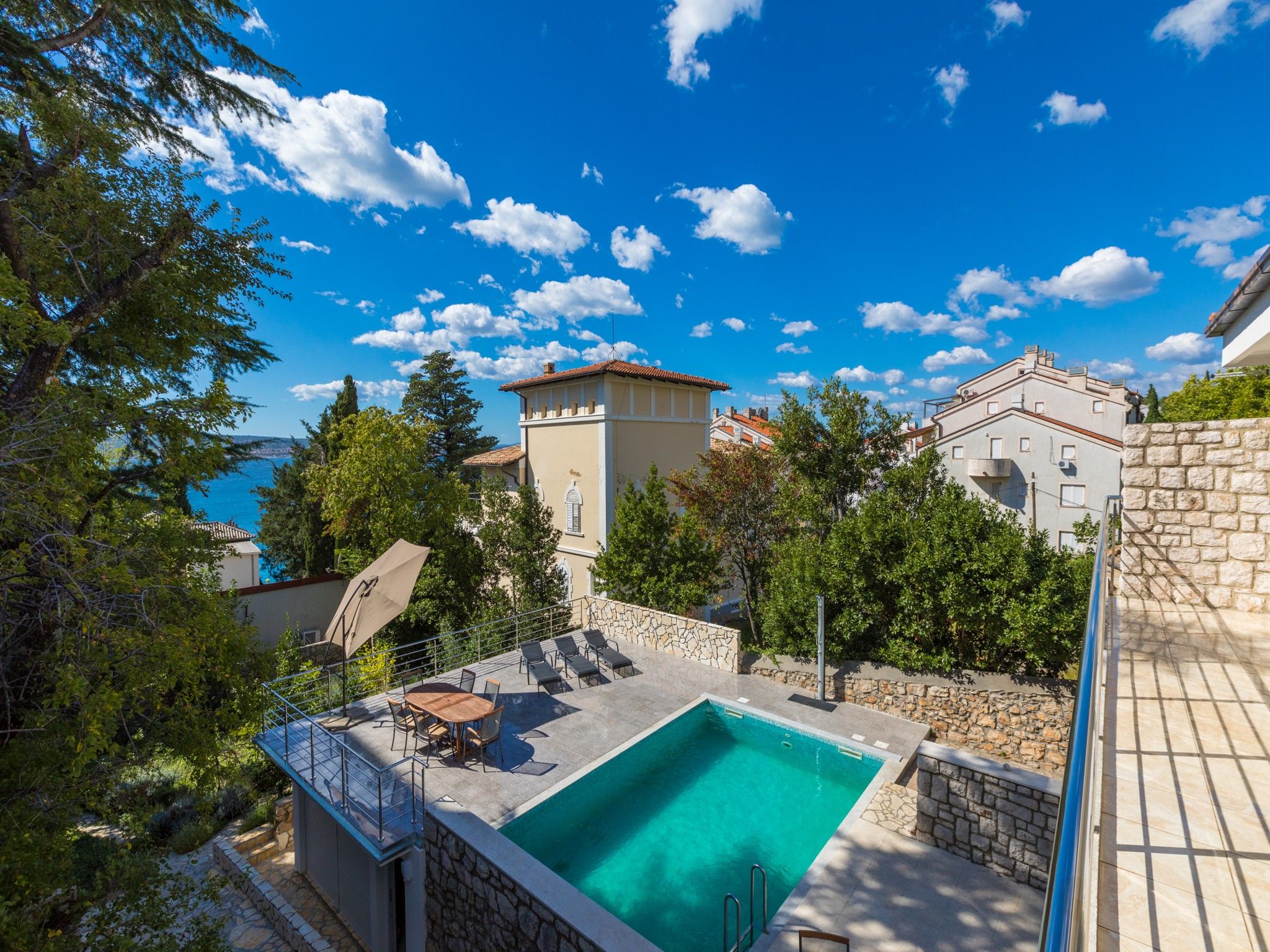 Ferienhaus mit umzäuntem Garten in Selce (Crikvenica) (Kroatien) und 2 Hunde erlaubt