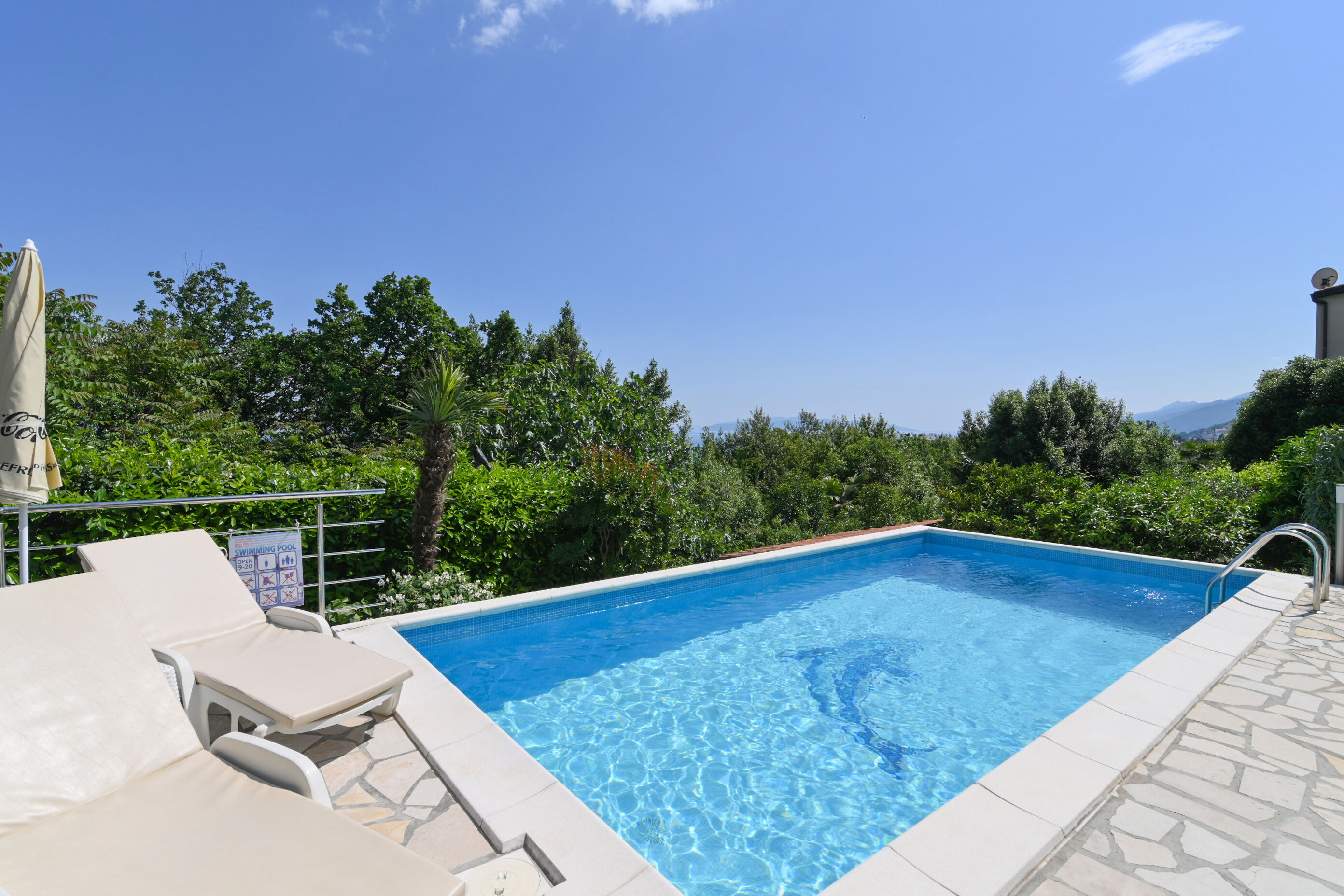 Ferienhaus mit umzäuntem Garten in Opatija (Kroatien) und 1 Hund erlaubt
