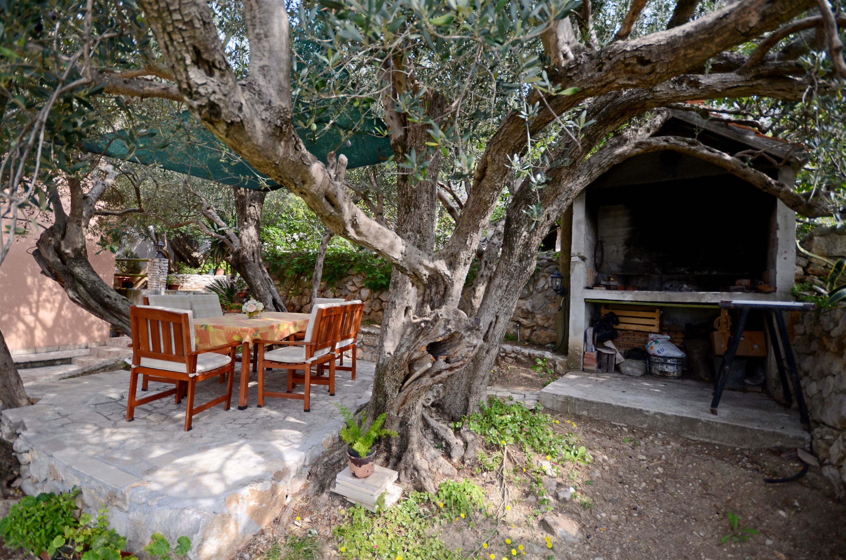 Vakantiehuis met omheinde tuin in Podgora (Kroatië) 2 honden zijn welkom
