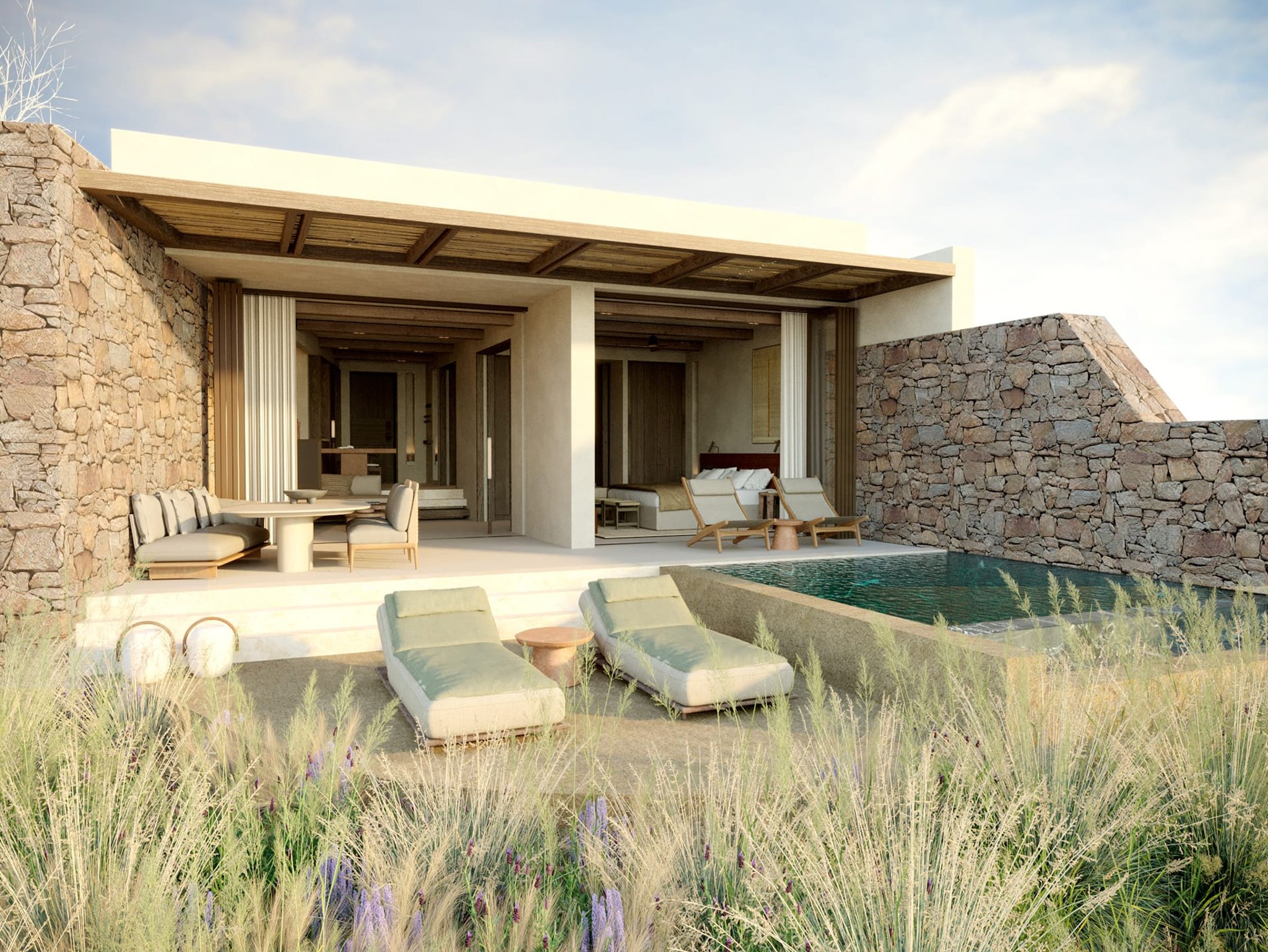Villa 1 Schlafzimmer, mit Meerblick