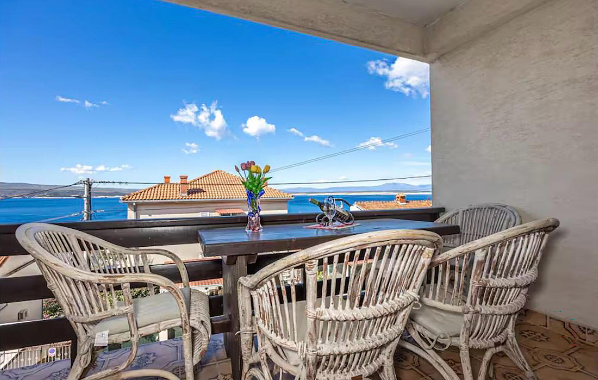 Wohnung 3 Gäste, mit Meerblick