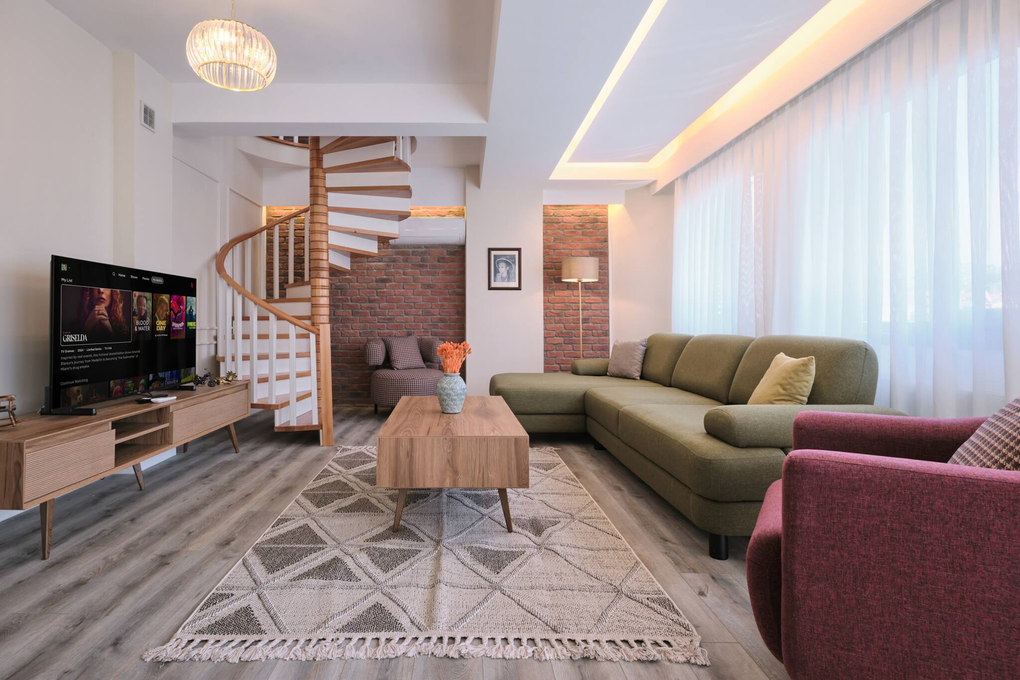 Apartment 3 bedrooms, with air conditioning