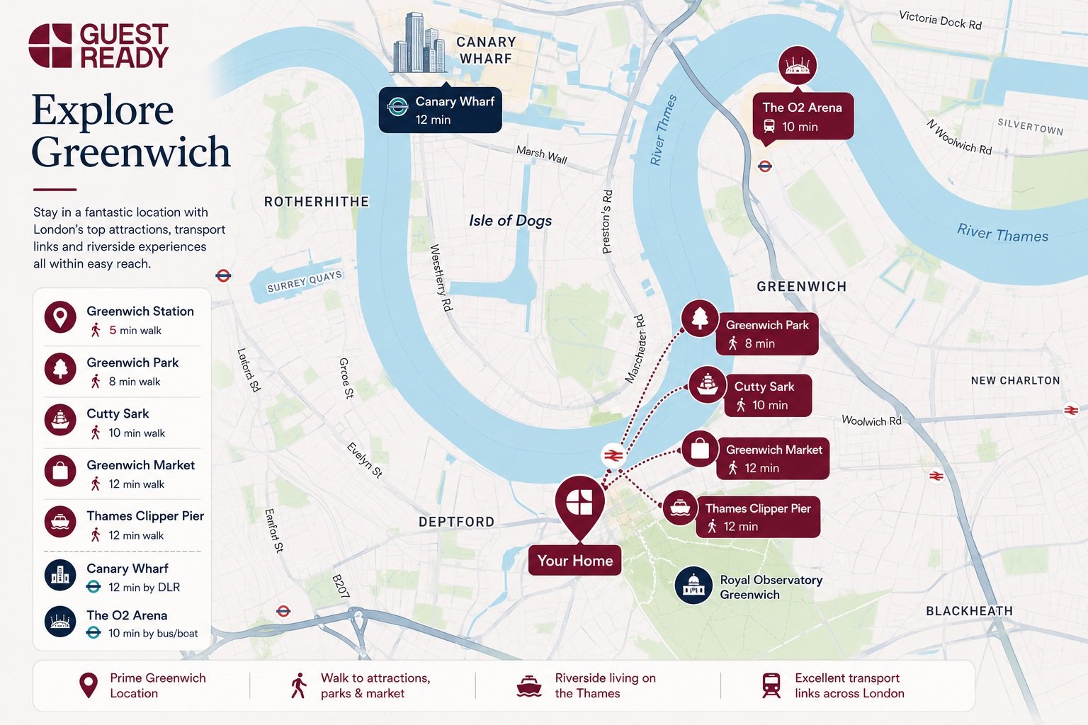 GuestReady - A great escape in Greenwich in 40 Stockwell Street, London SE10 8EY, UK, London, United Kingdom - Property image 6 - VivreStays